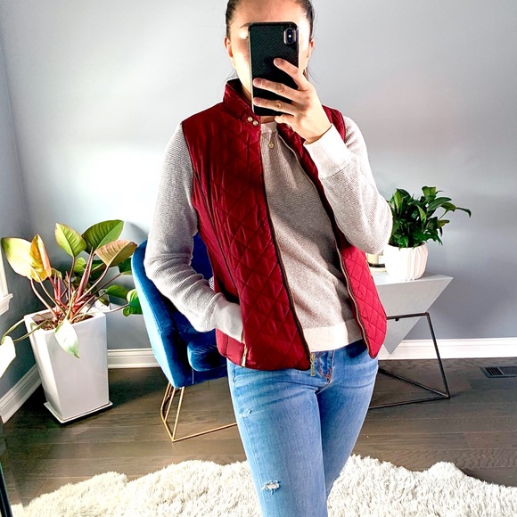 🏷Huff Puffer Vest Plum Red - Picture 4 of 5